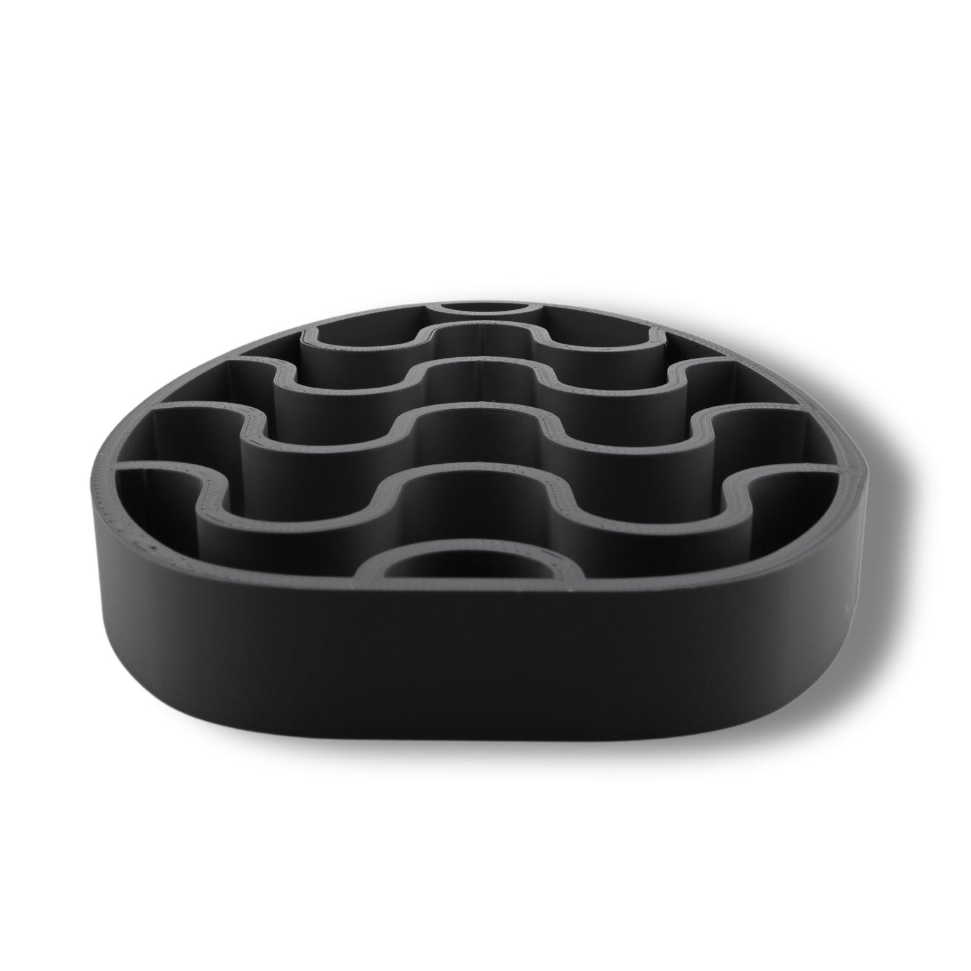 Chevron Stripes Elegant Outlines sculpture — flat view