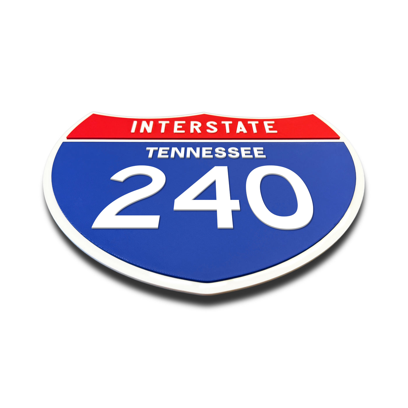 Interstate 240 – Tennessee road sign replica flat view
