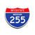 Interstate 255 Missouri road sign replica front view
