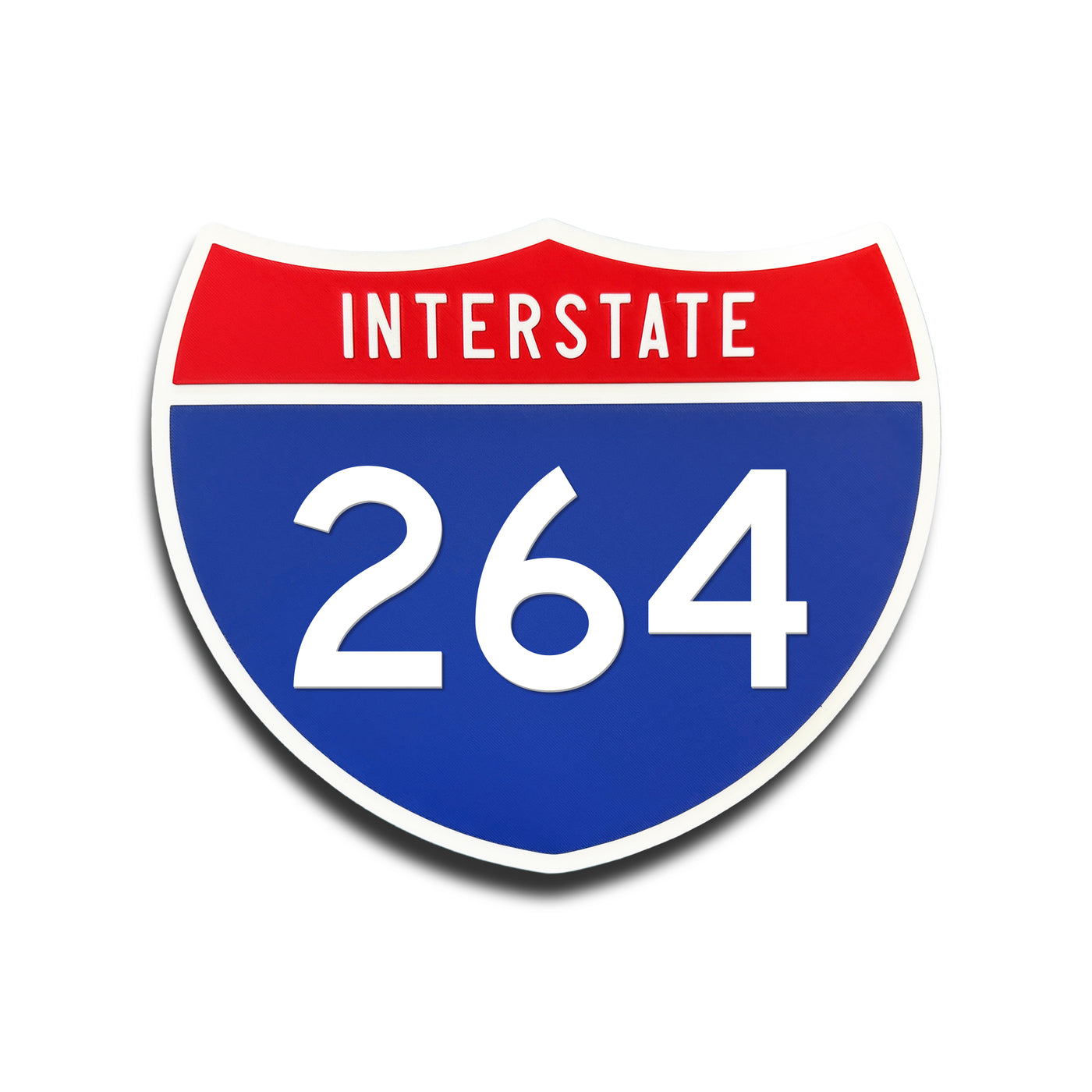 Interstate 264 Number Only road sign replica front view