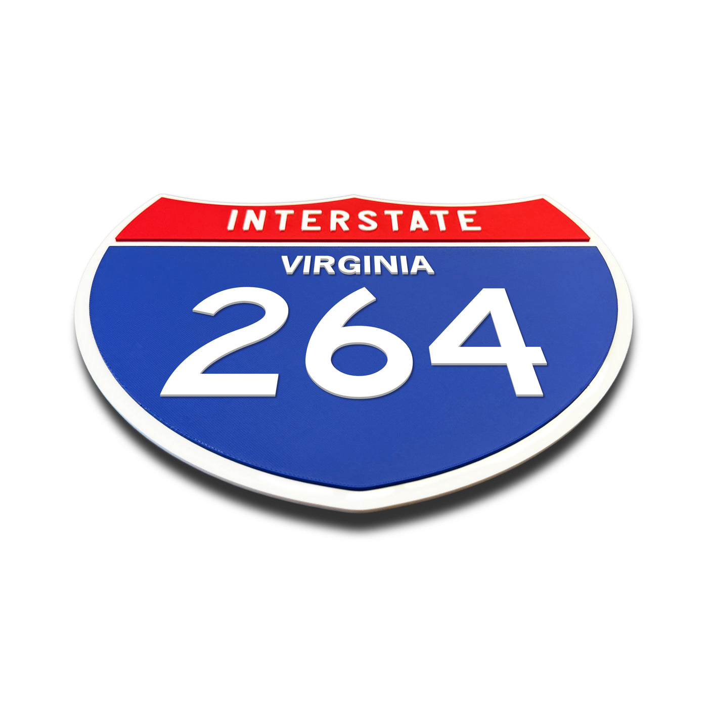 Interstate 264 – Virginia road sign replica flat view