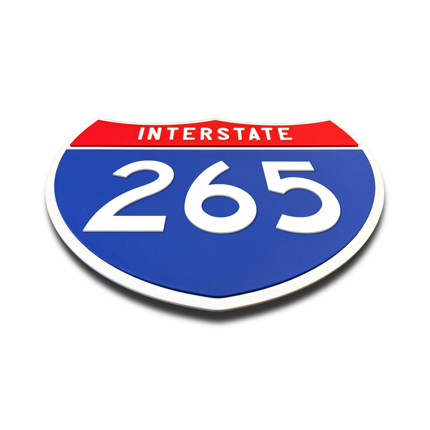 Interstate 265 Number Only road sign replica flat view