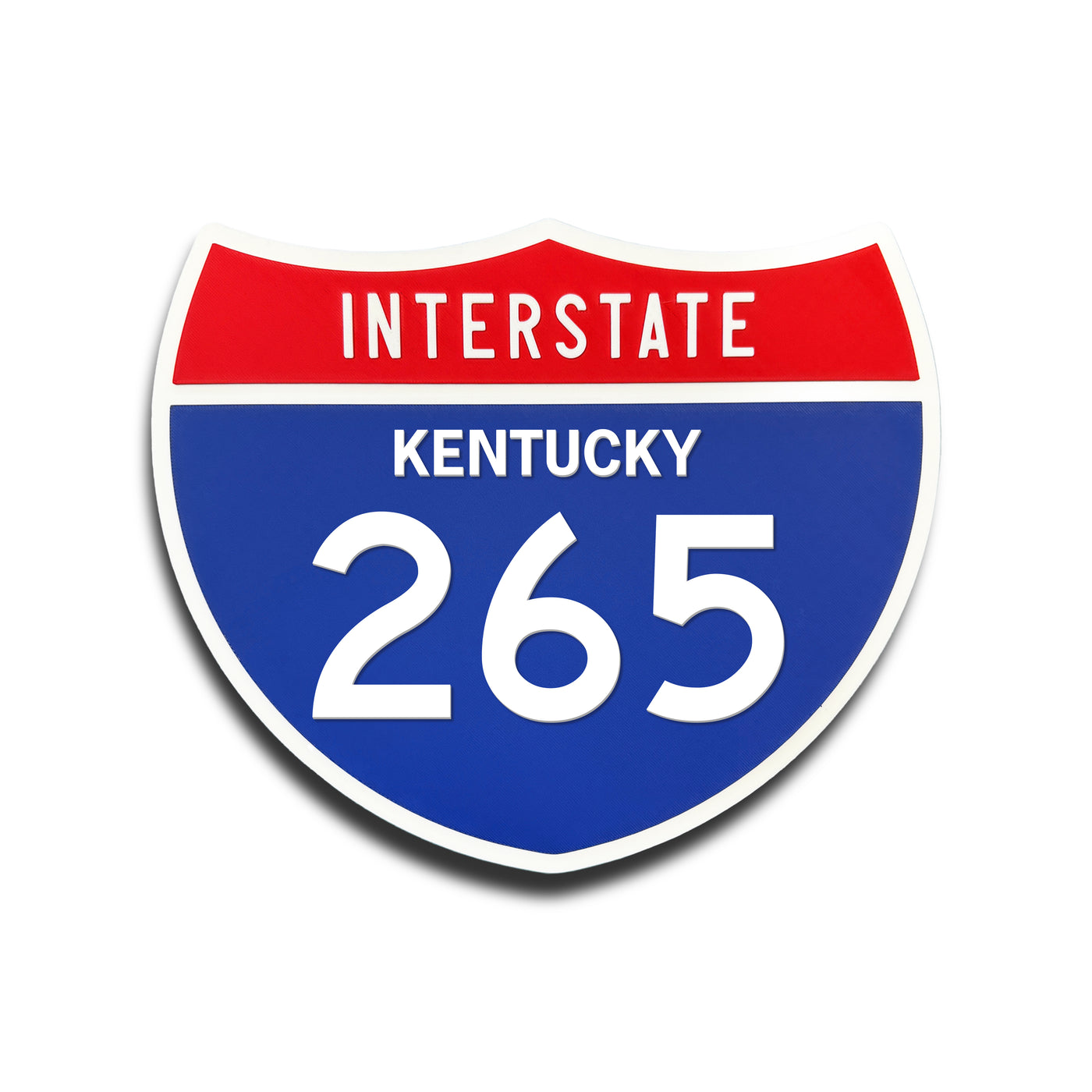 Interstate 265 Kentucky road sign replica front view