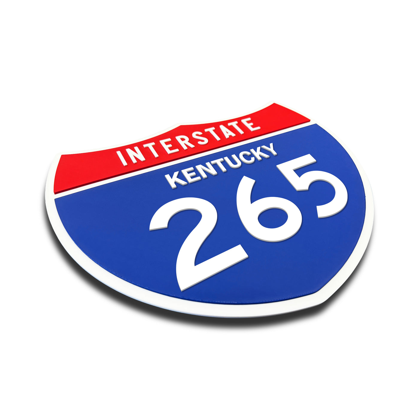 Interstate 265 – Kentucky road sign replica three-quarter view
