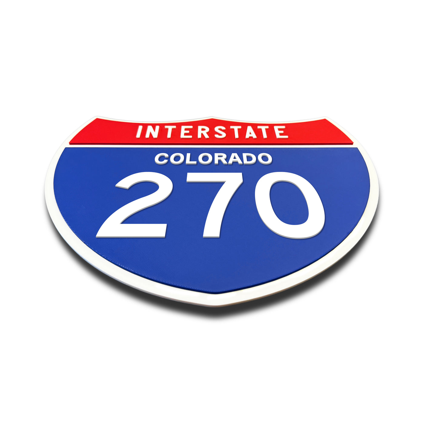 Interstate 270 – Colorado road sign replica flat view