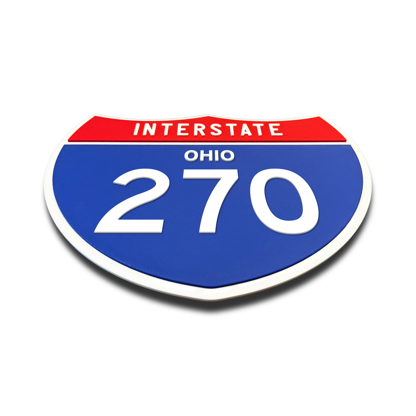 Interstate 270 – Ohio road sign replica flat view