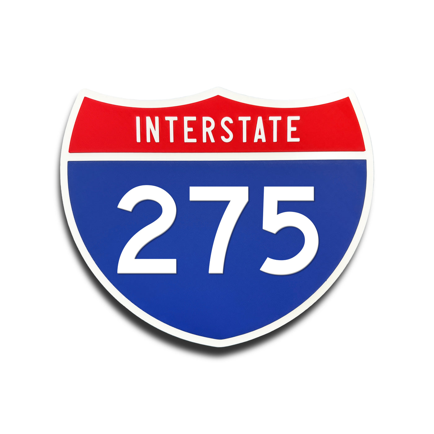 Interstate 275 Number Only road sign replica front view