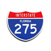 Interstate 275 Florida road sign replica front view
