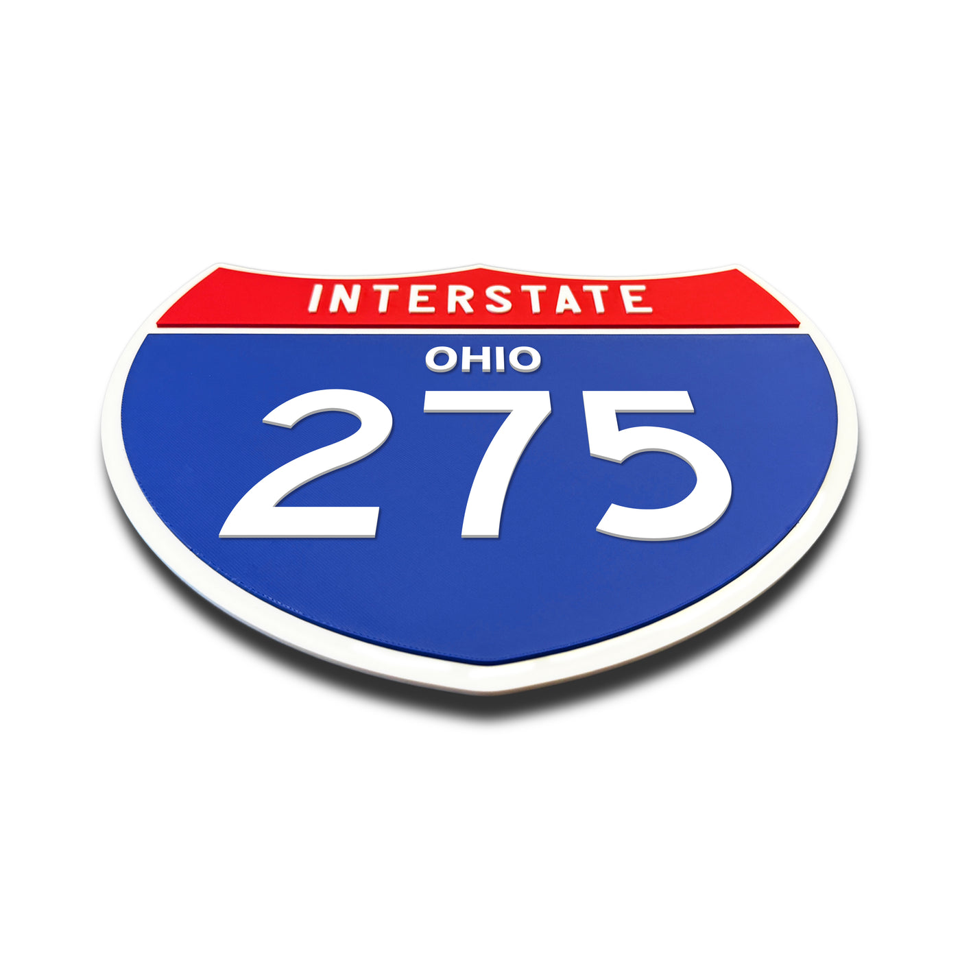 Interstate 275 – Ohio road sign replica flat view