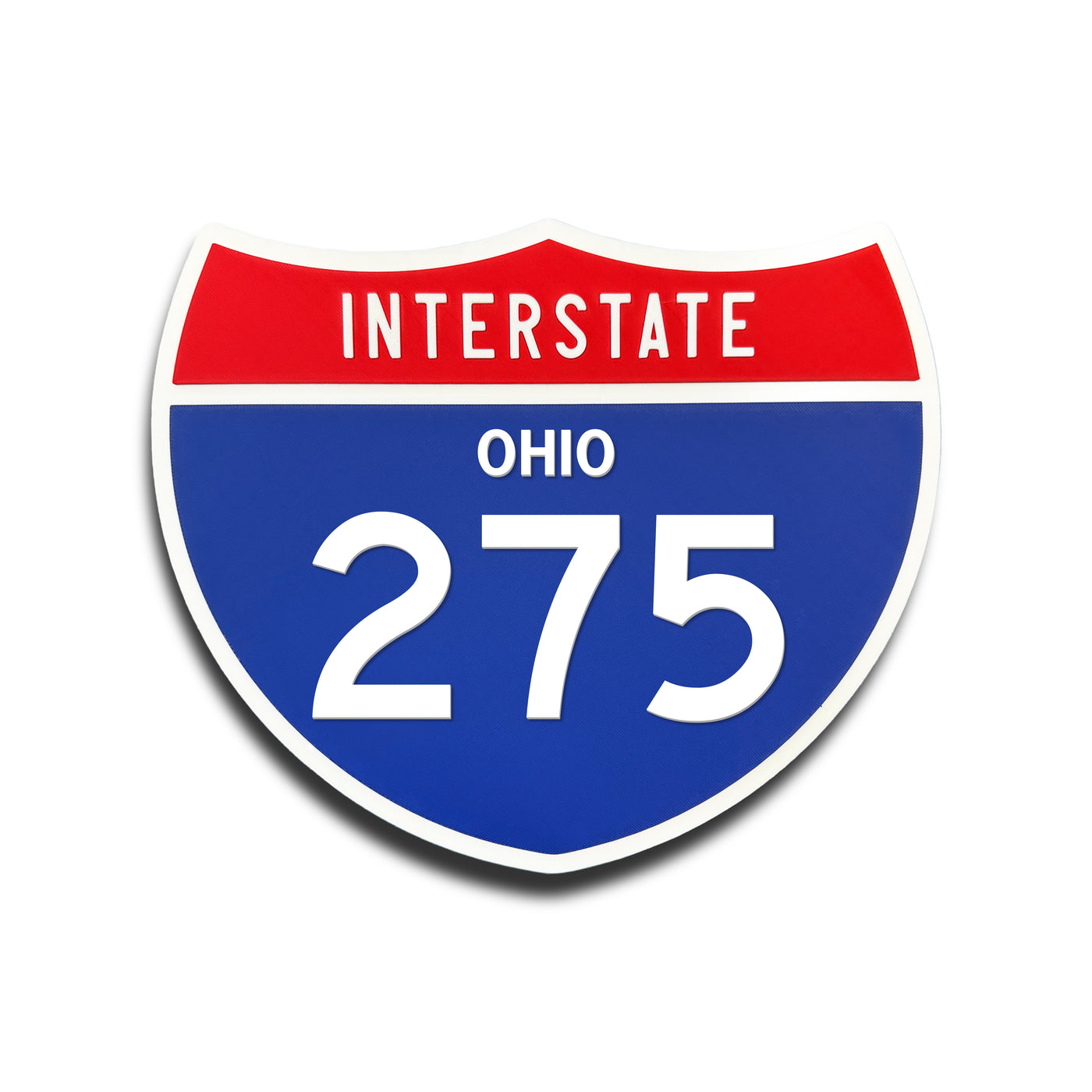 Interstate 275 Ohio road sign replica front view
