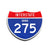 Interstate 275 Ohio road sign replica front view