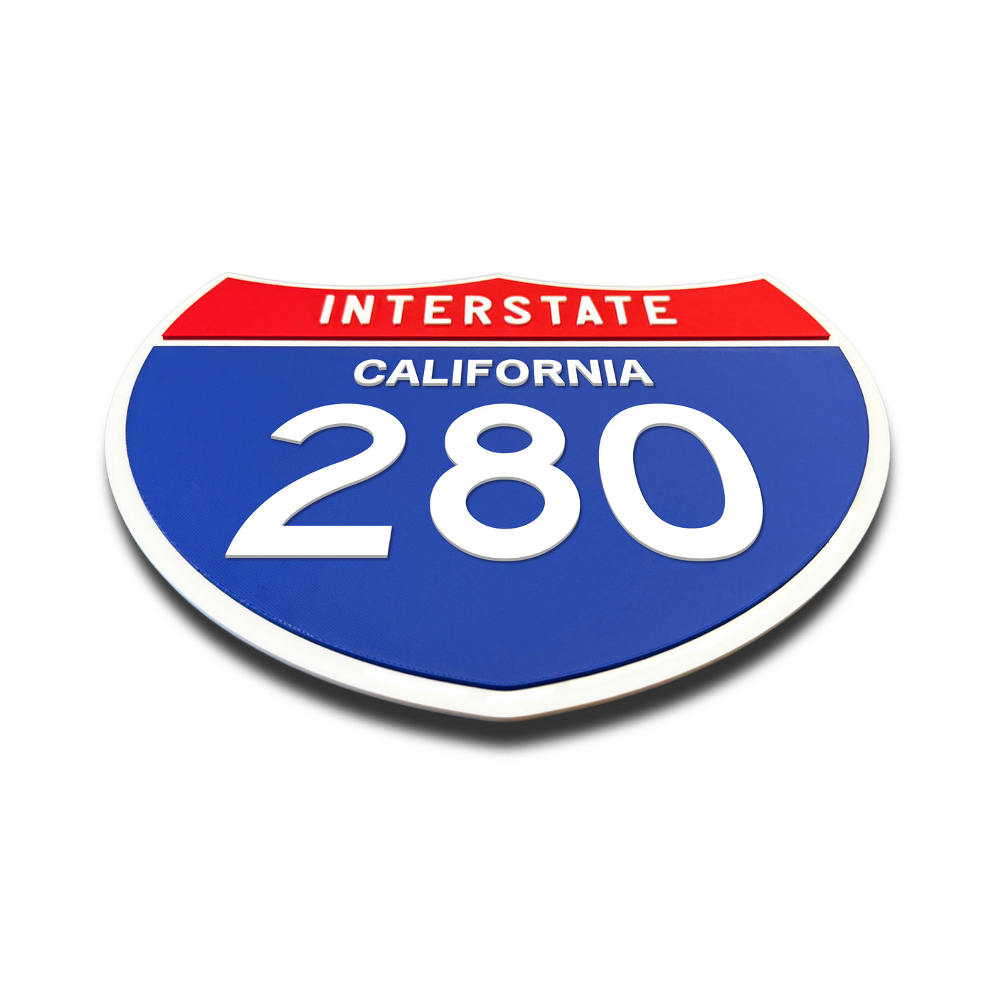 Interstate 280 – California road sign replica flat view