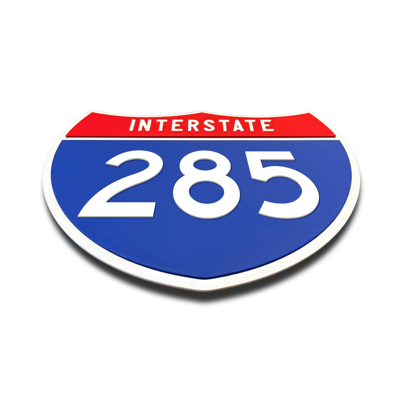Interstate 285 Number Only road sign replica flat view