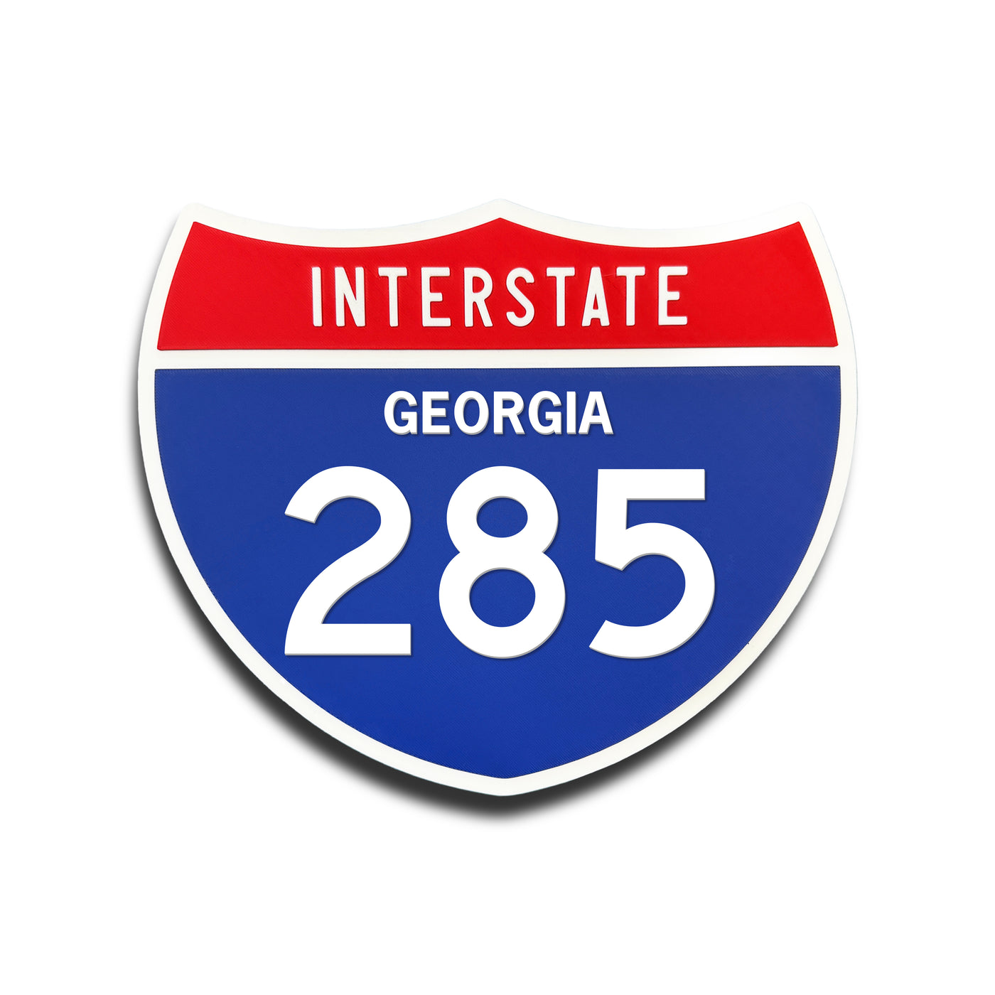 Interstate 285 Georgia road sign replica front view
