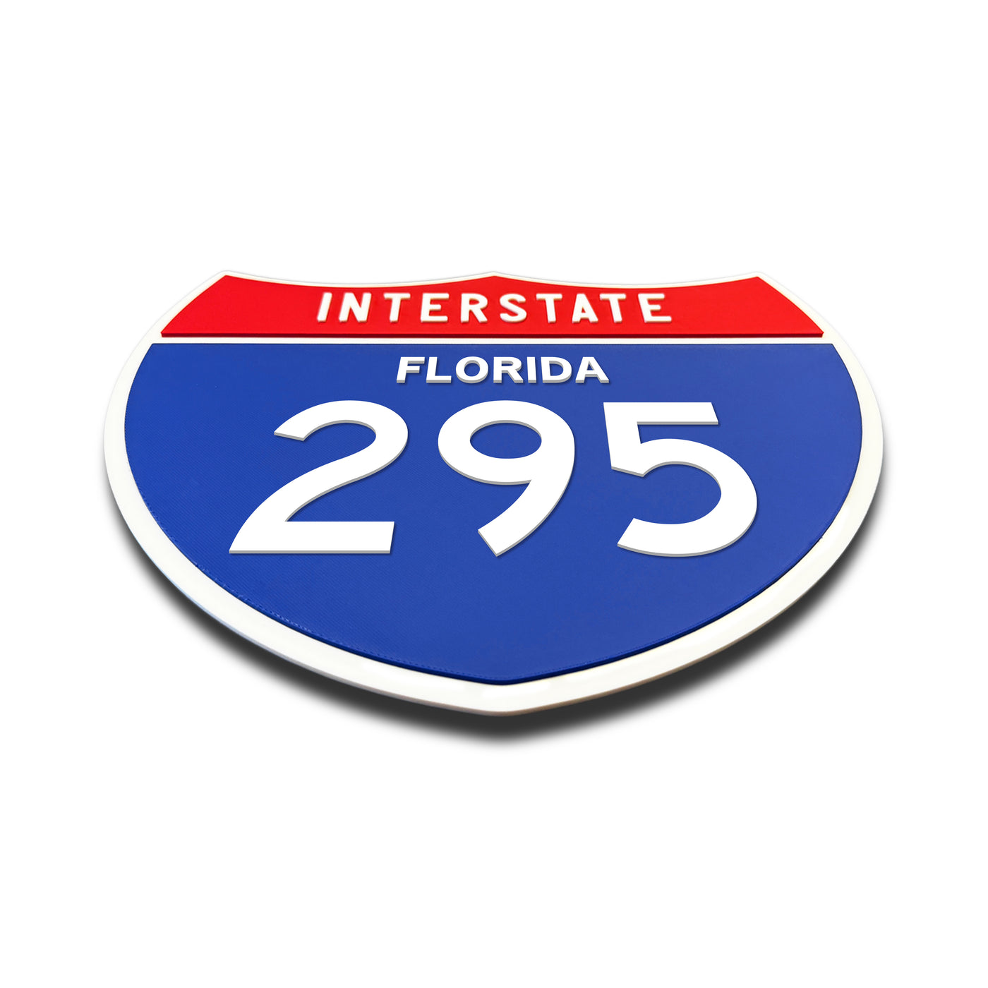 Interstate 295 – Florida road sign replica flat view