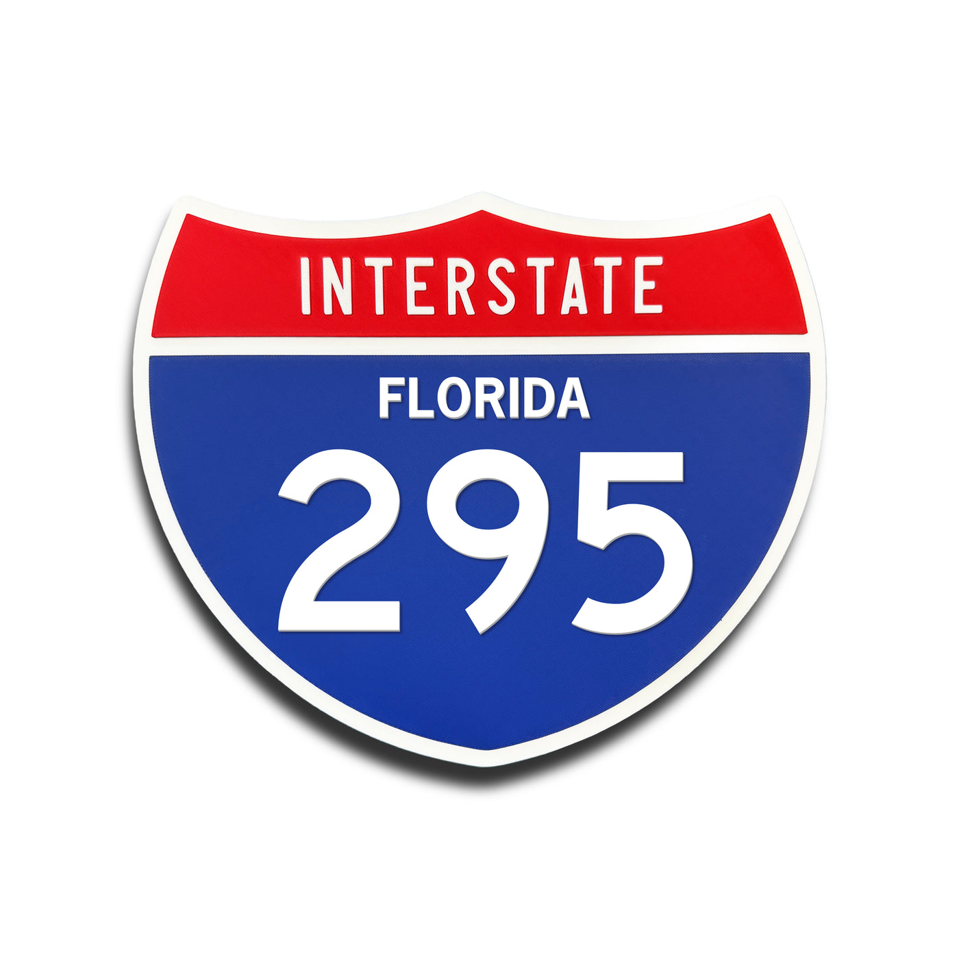 Interstate 295 Florida road sign replica front view