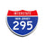 Interstate 295 New Jersey road sign replica front view