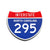 Interstate 295 North Carolina road sign replica front view