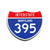 Interstate 395 Maryland road sign replica front view