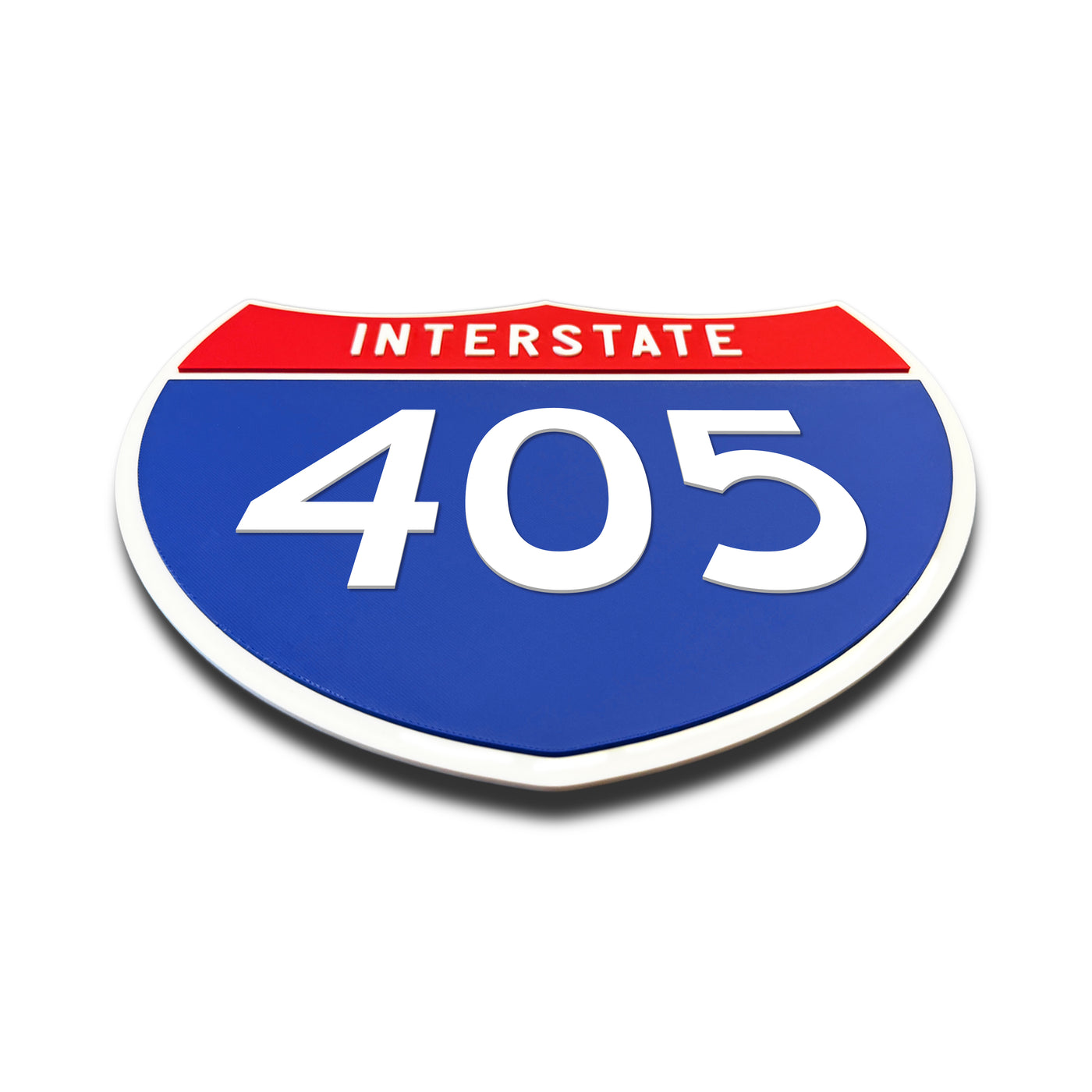 Interstate 405 Number Only road sign replica flat view