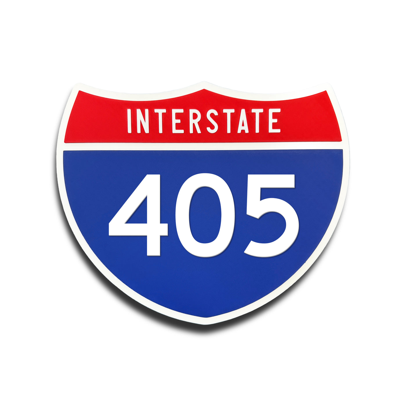 Interstate 405 Number Only road sign replica front view