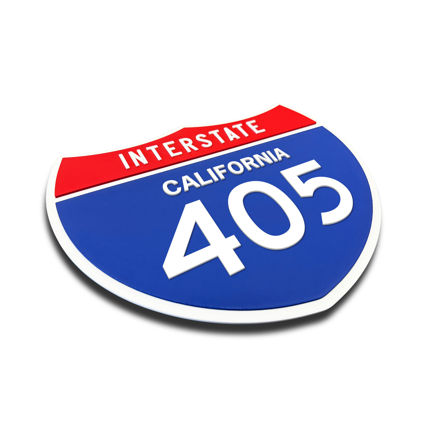 Interstate 405 – California road sign replica three-quarter view