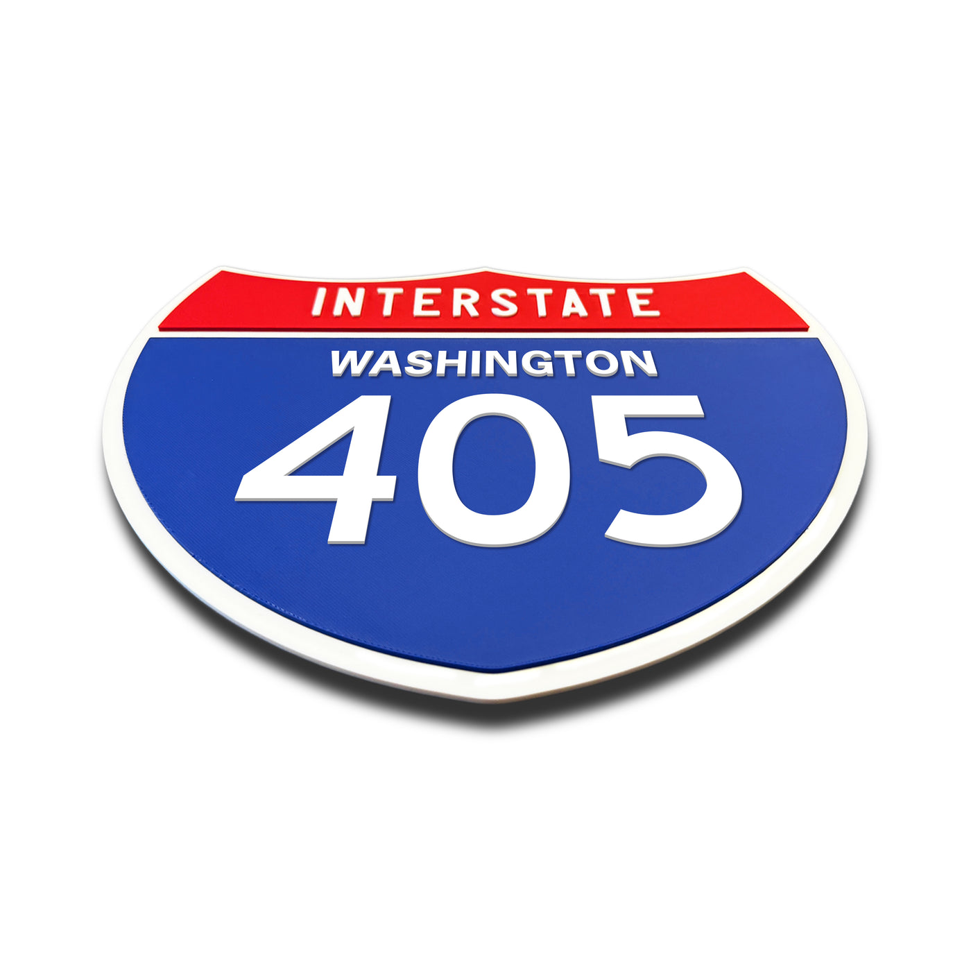 Interstate 405 – Washington road sign replica flat view
