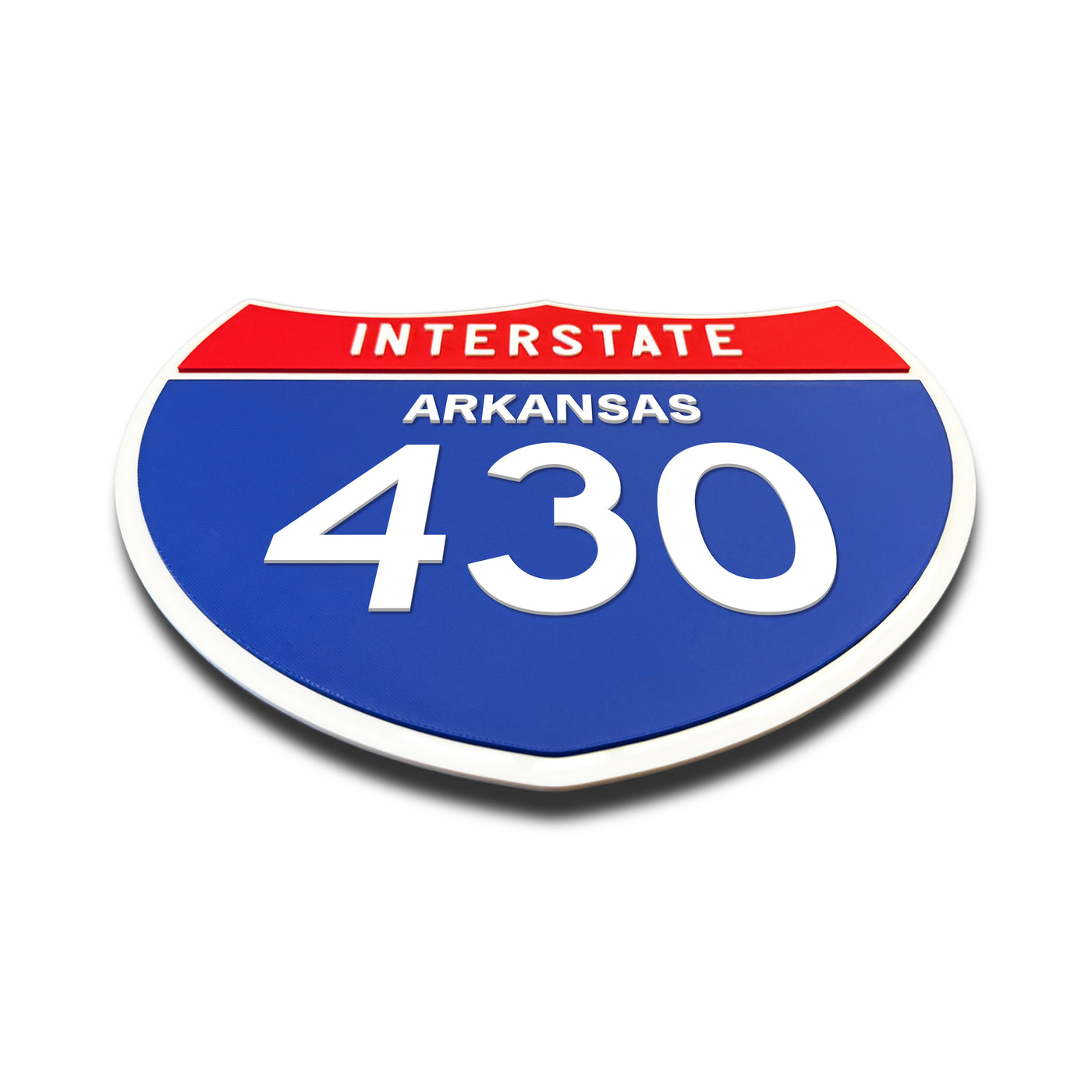 Interstate 430 – Arkansas road sign replica flat view