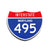 Interstate 495 Maryland road sign replica front view