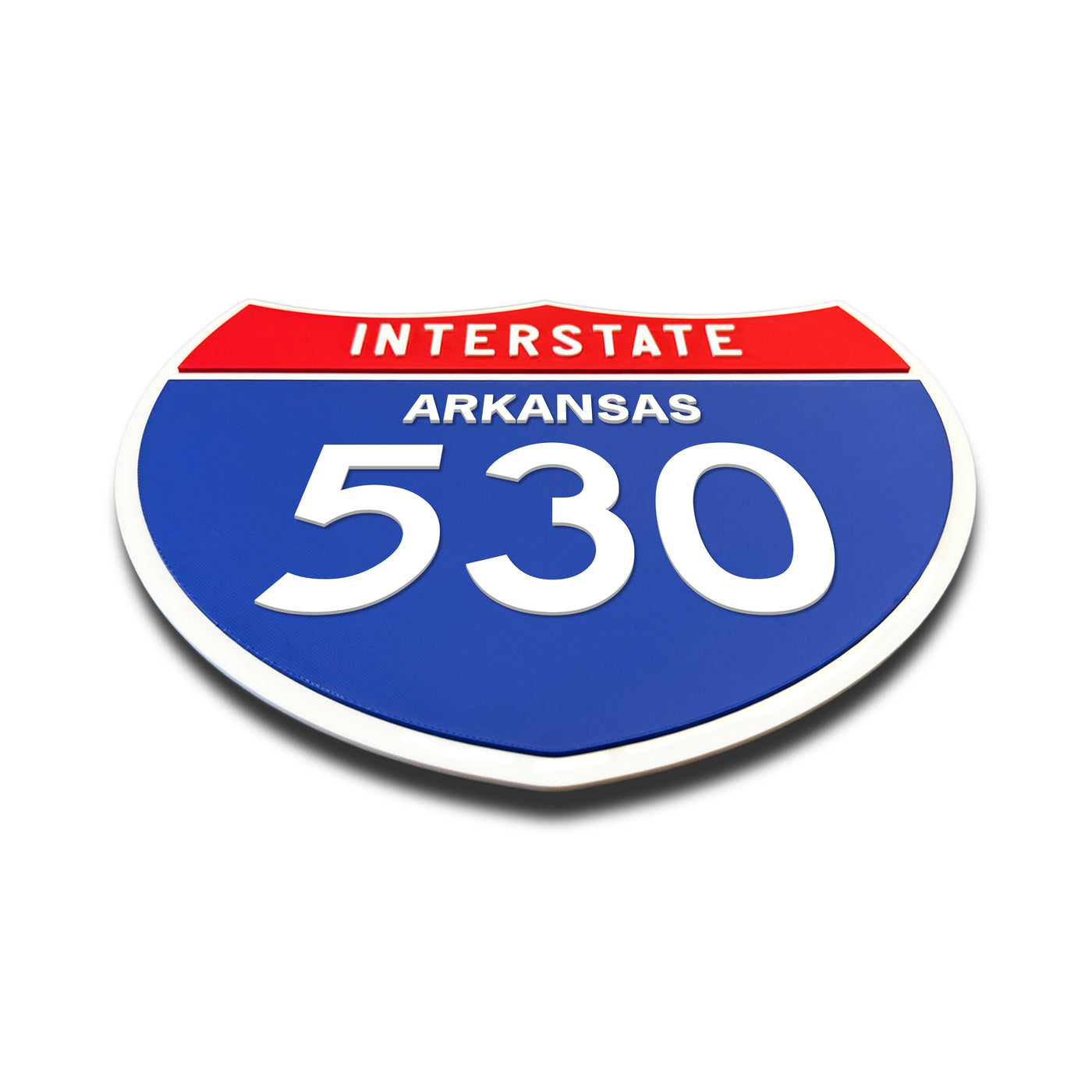 Interstate 530 – Arkansas road sign replica flat view