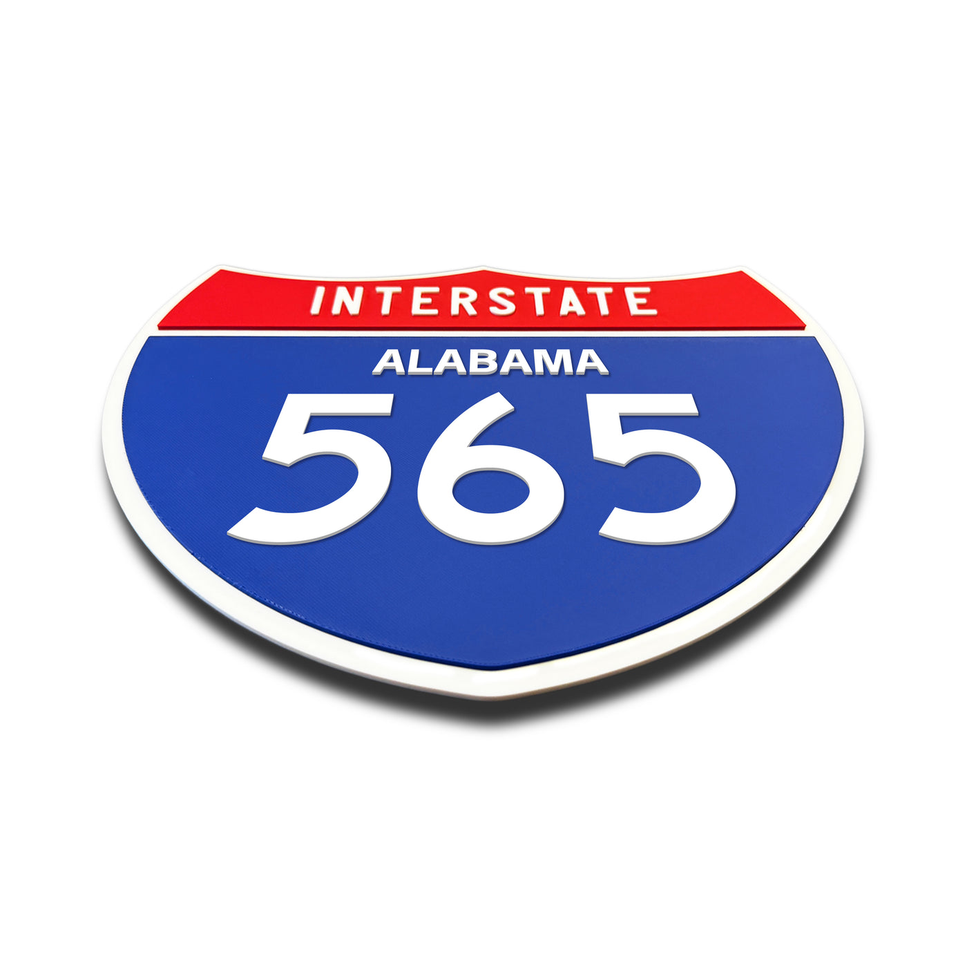 Interstate 565 – Alabama road sign replica flat view