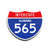 Interstate 565 Alabama road sign replica front view