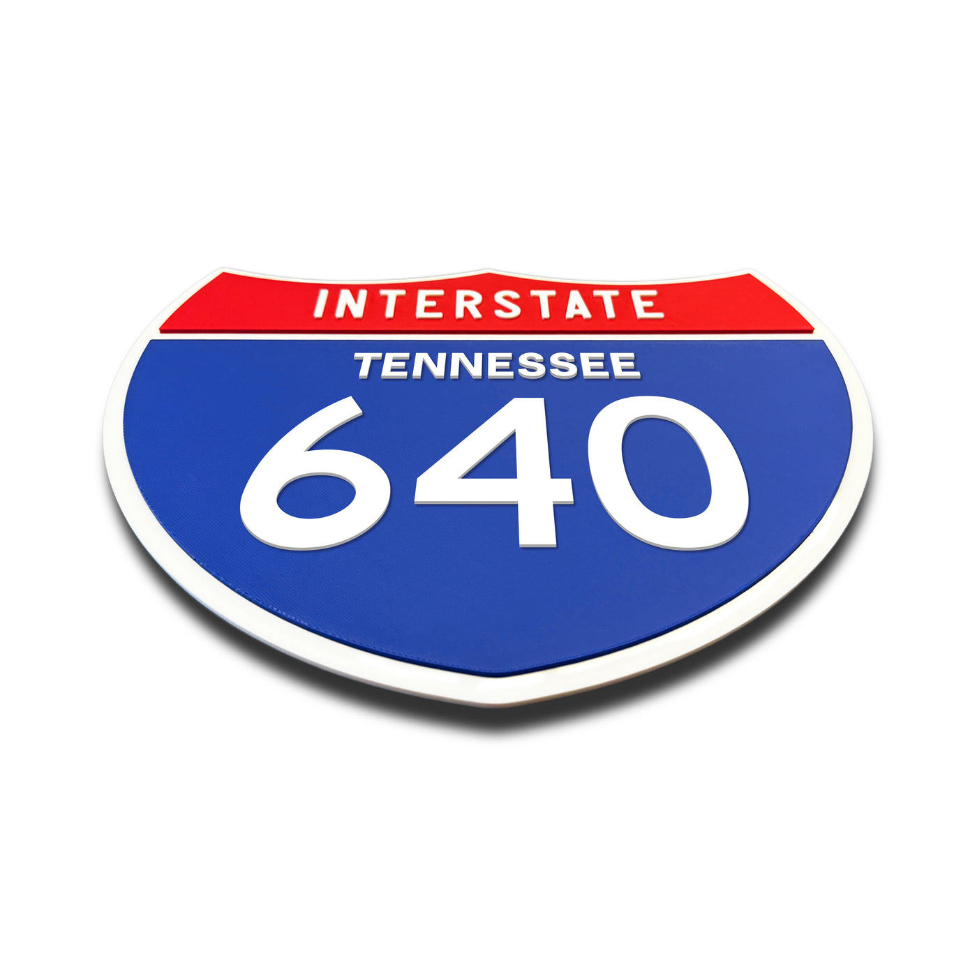 Interstate 640 – Tennessee road sign replica flat view