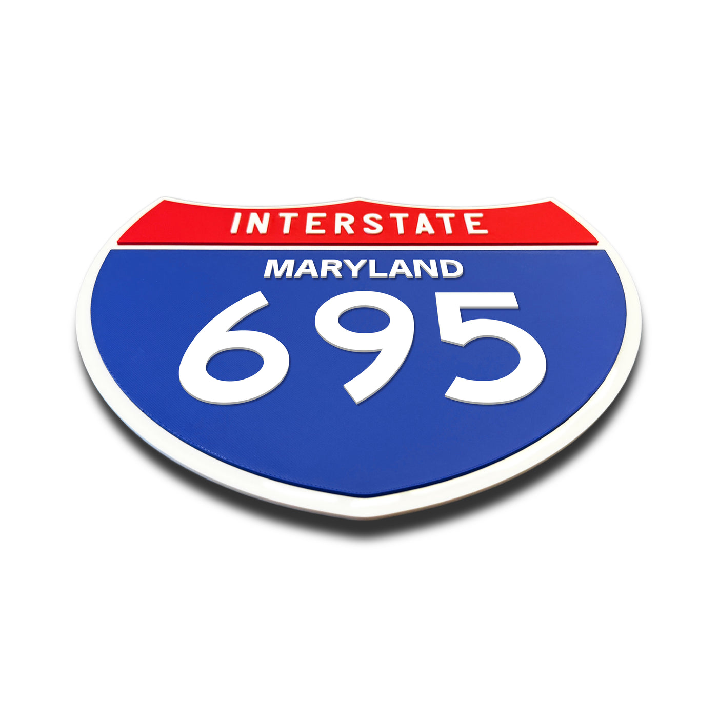 Interstate 695 – Maryland road sign replica flat view