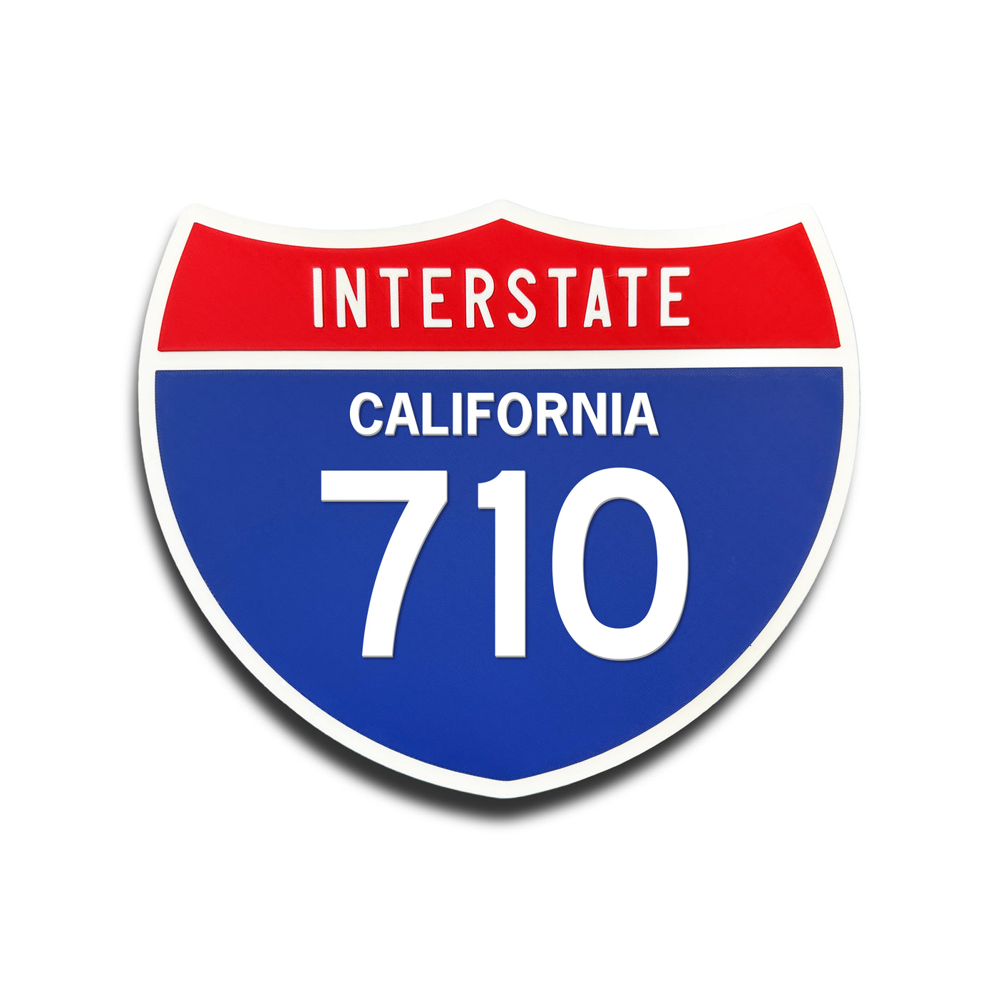 Interstate 710 California road sign replica front view