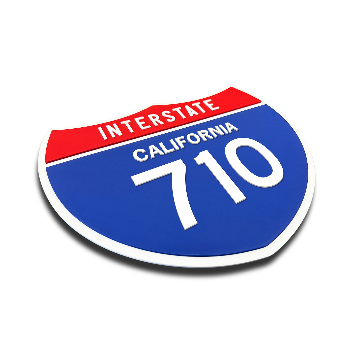 Interstate 710 – California road sign replica three-quarter view