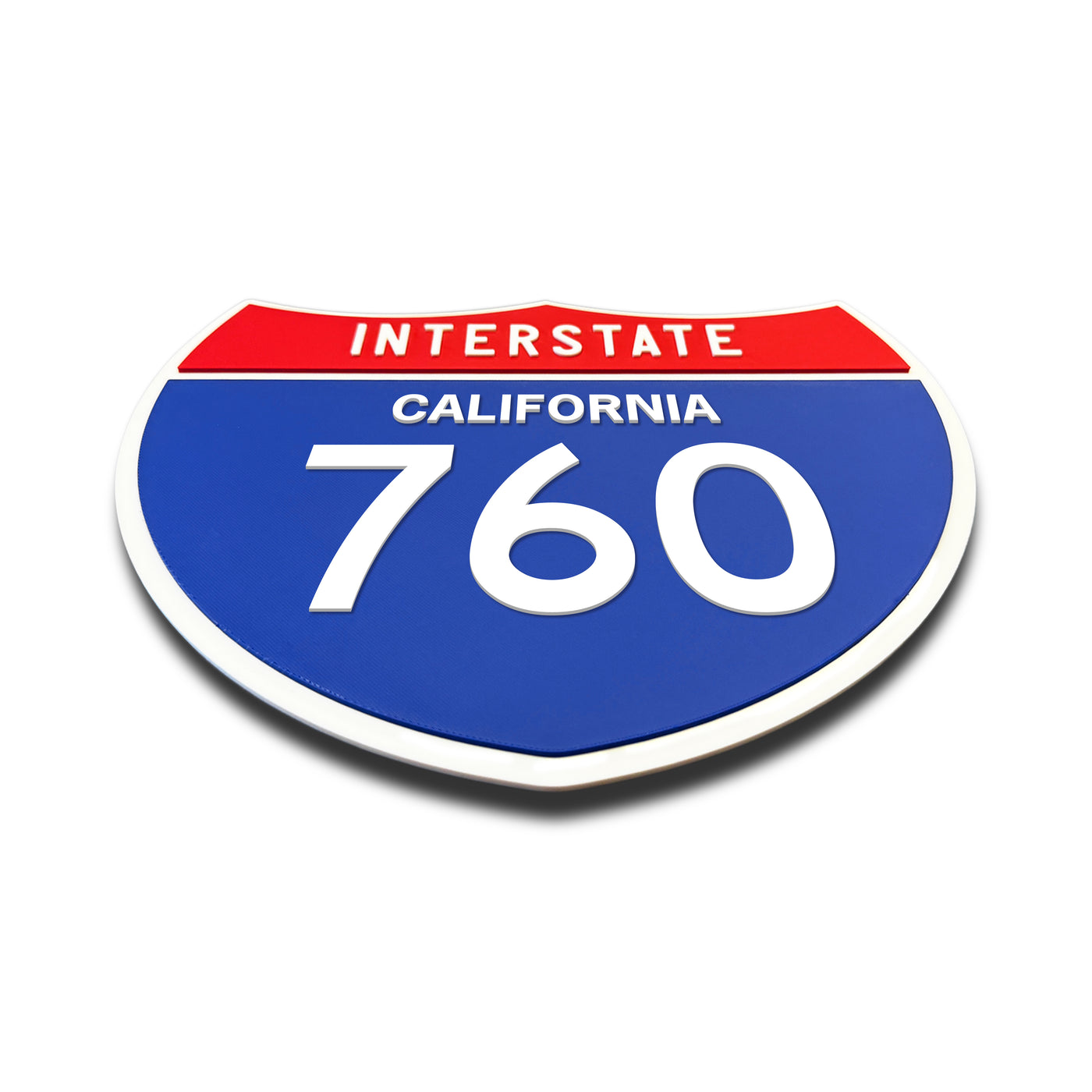 Interstate 760 – California road sign replica flat view
