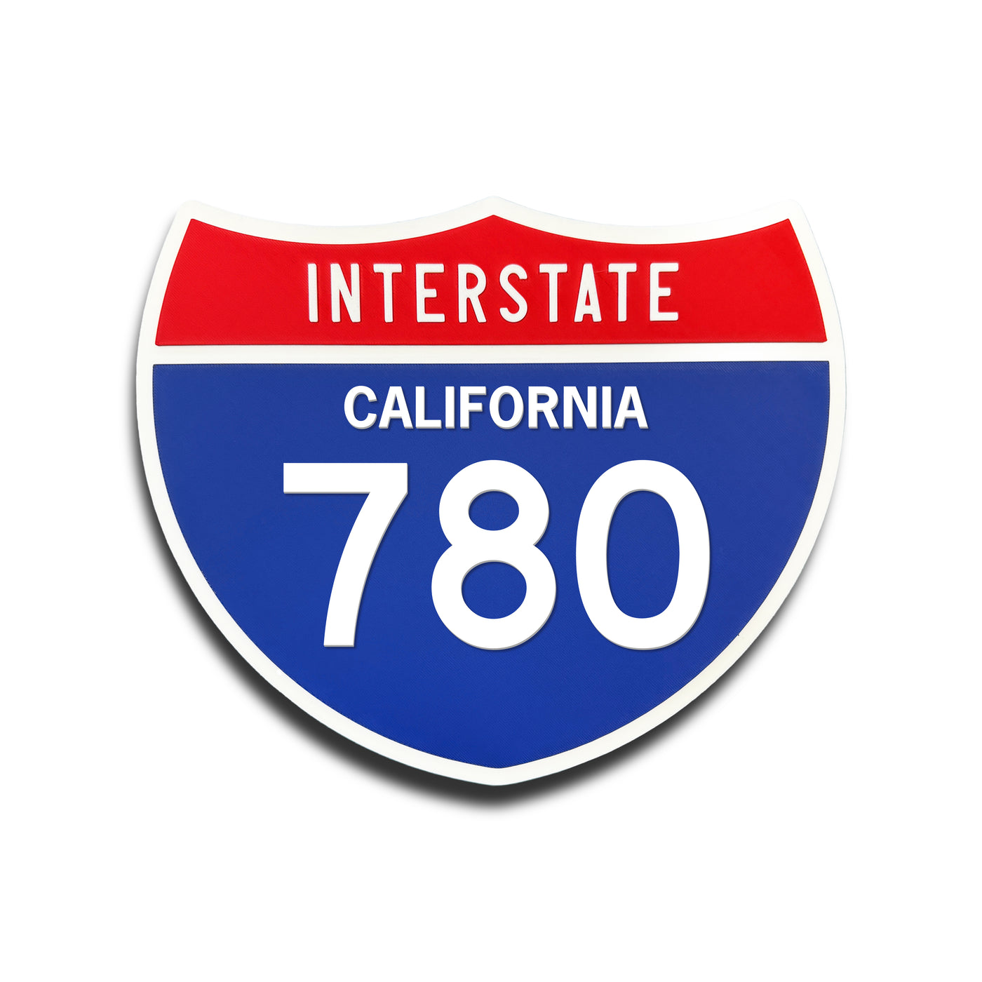 Interstate 780 California road sign replica front view