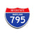 Interstate 795 Maryland road sign replica front view