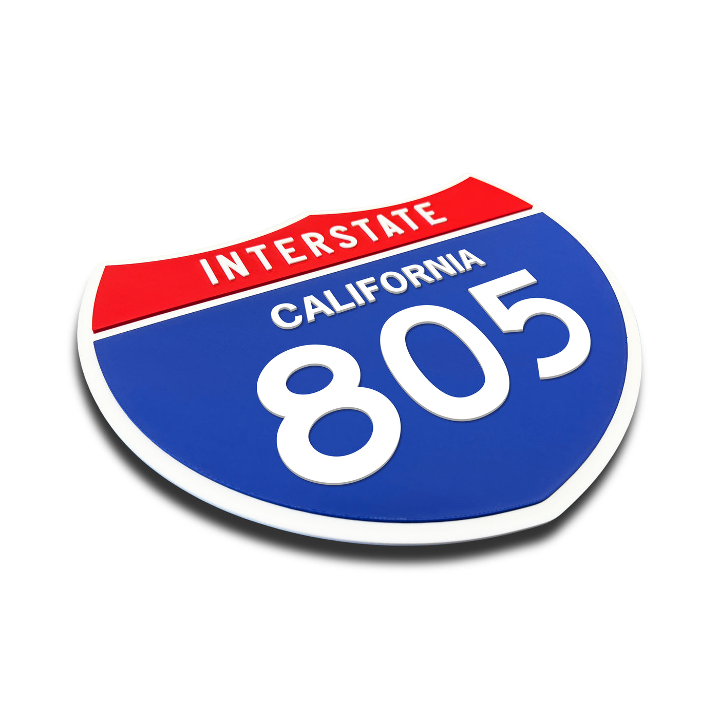 Interstate 805 – California road sign replica three-quarter view