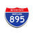 Interstate 895 Maryland road sign replica front view