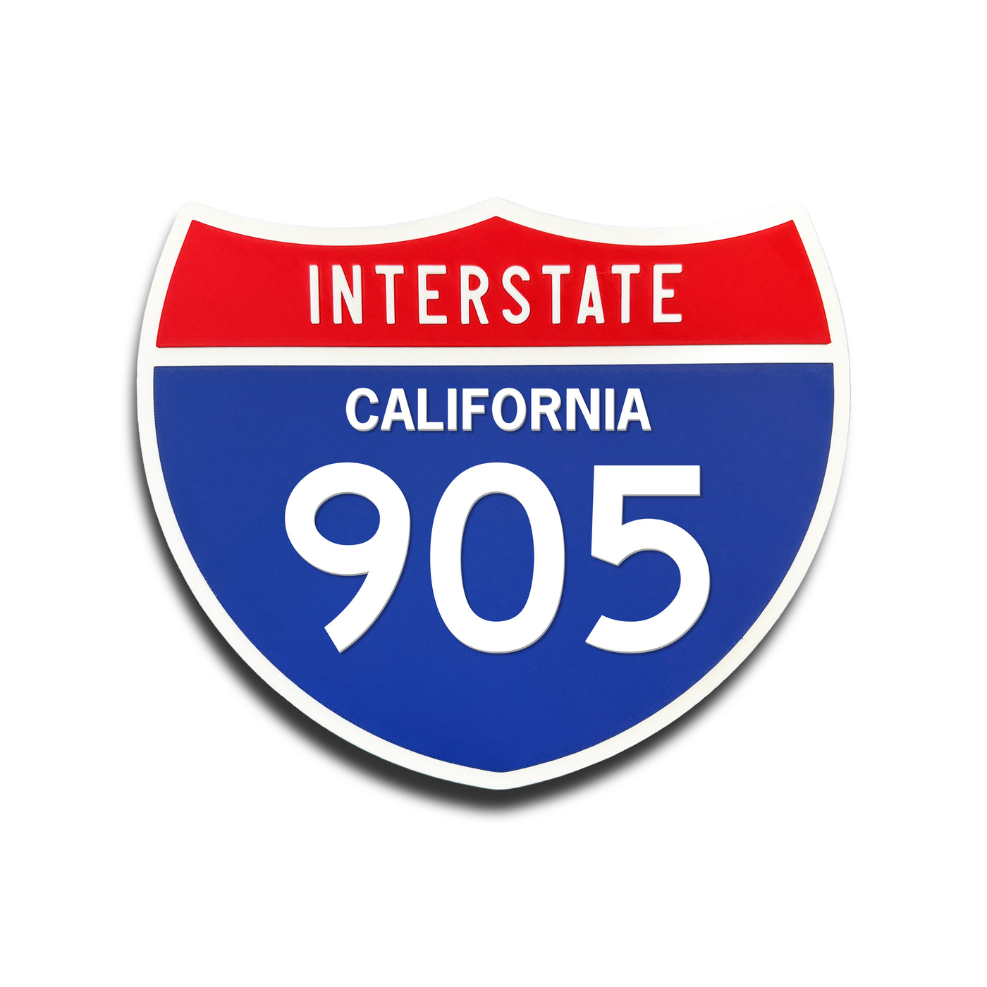 Interstate 905 California road sign replica front view
