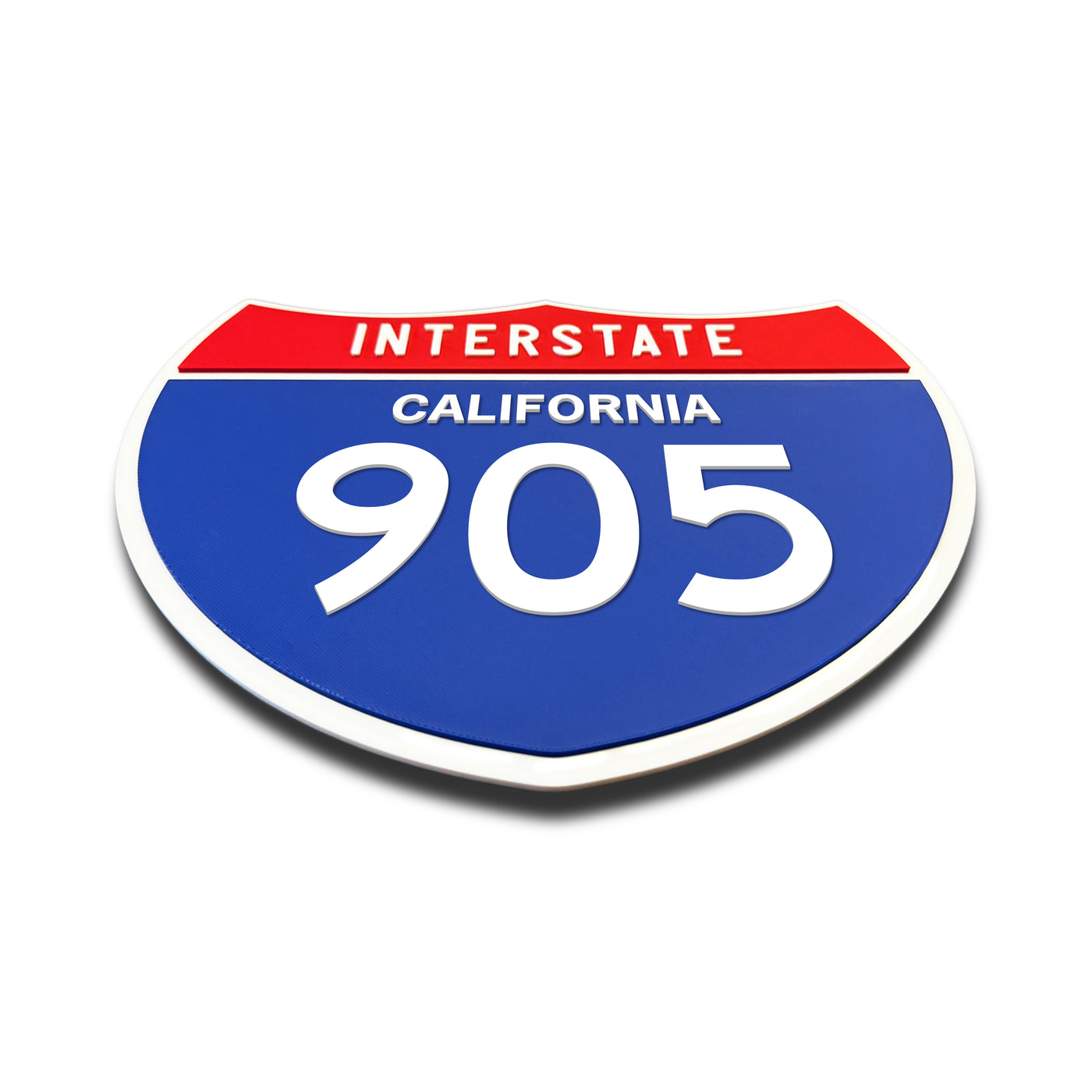 Interstate 905 – California road sign replica flat view
