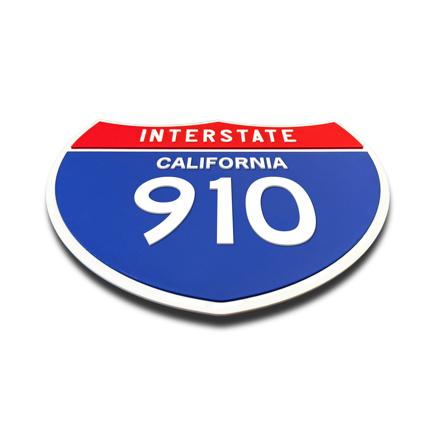 Interstate 910 – California road sign replica flat view