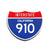Interstate 910 California road sign replica front view