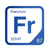Francium periodic table Elemental Tile in Blue