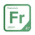 Francium periodic table Elemental Tile in Green