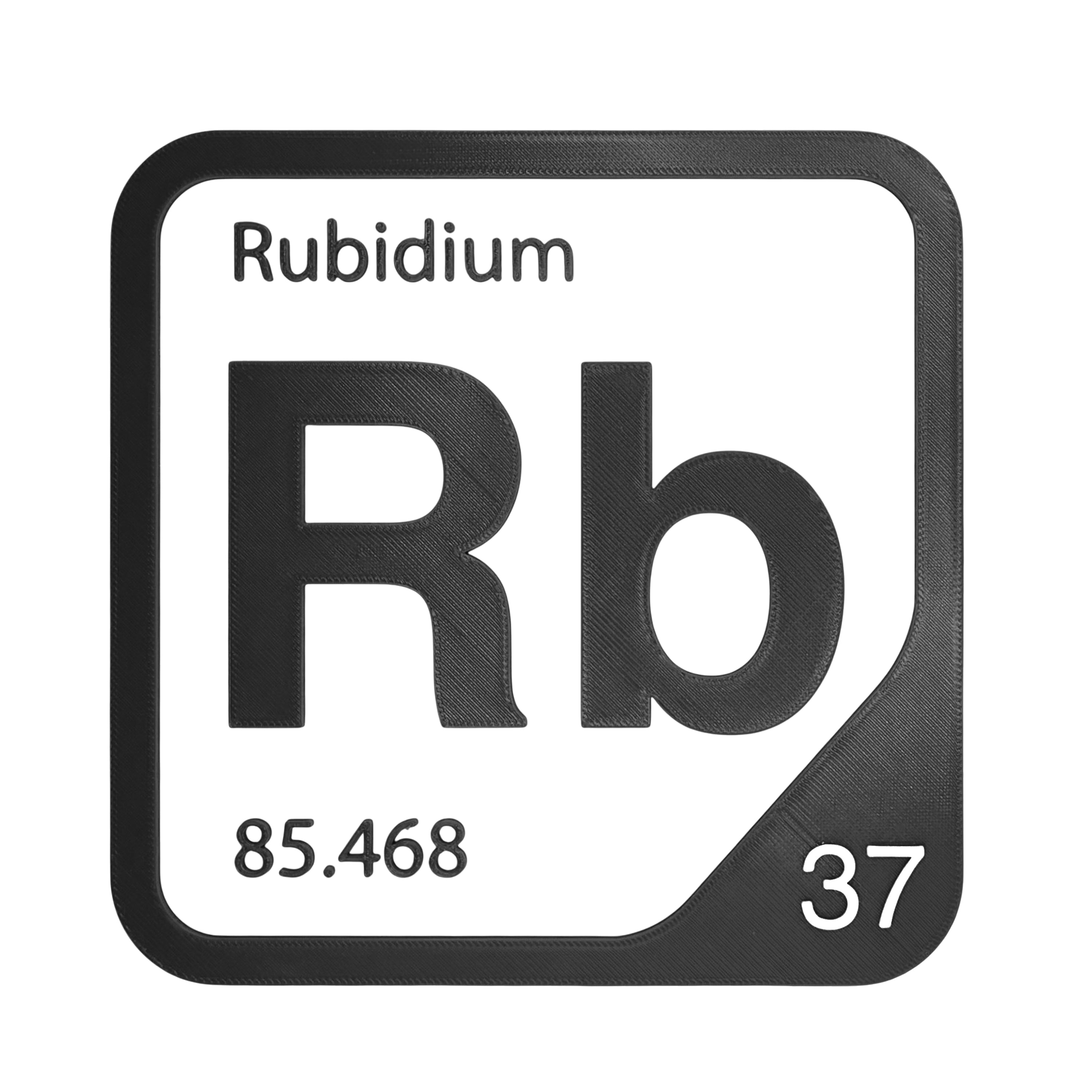 Rubidium Periodic Table Element Tile | 10 Colors