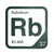 Rubidium periodic table Elemental Tile in Forest Green