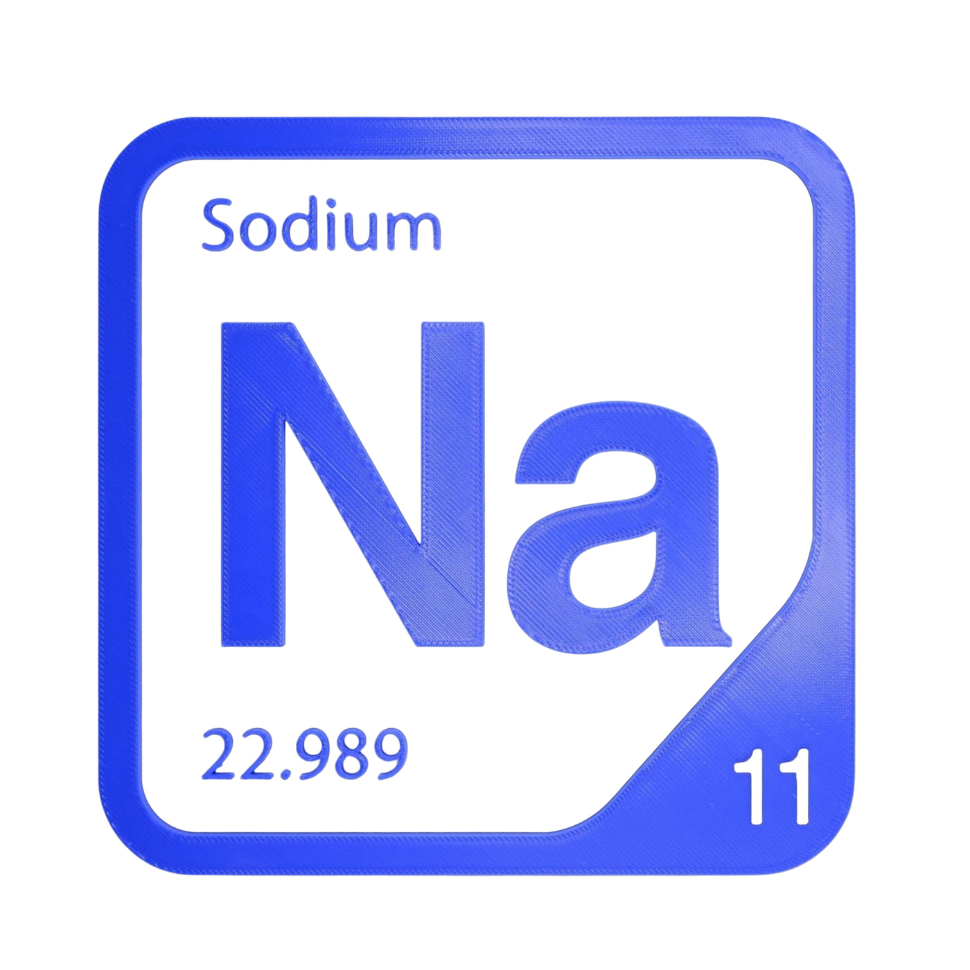 Sodium periodic table Elemental Tile in Blue